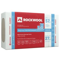 Базальтовая вата Rockwool Акустик Баттс Про Ультратонкий 1000х600х27 мм 12 плит в упаковке