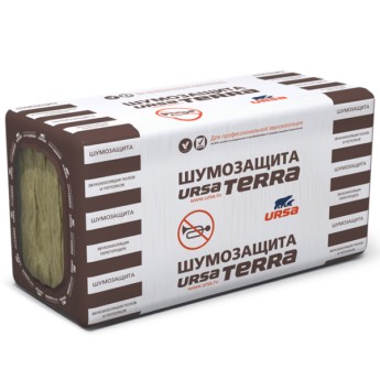 Утеплитель Ursa Terra 34 PN Шумозащита 1250х610х100 мм 5 плит